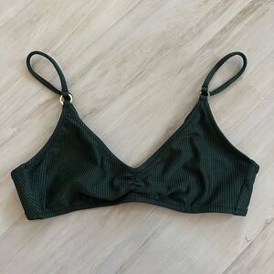 Aerie Dark Green Women's Bikini Top